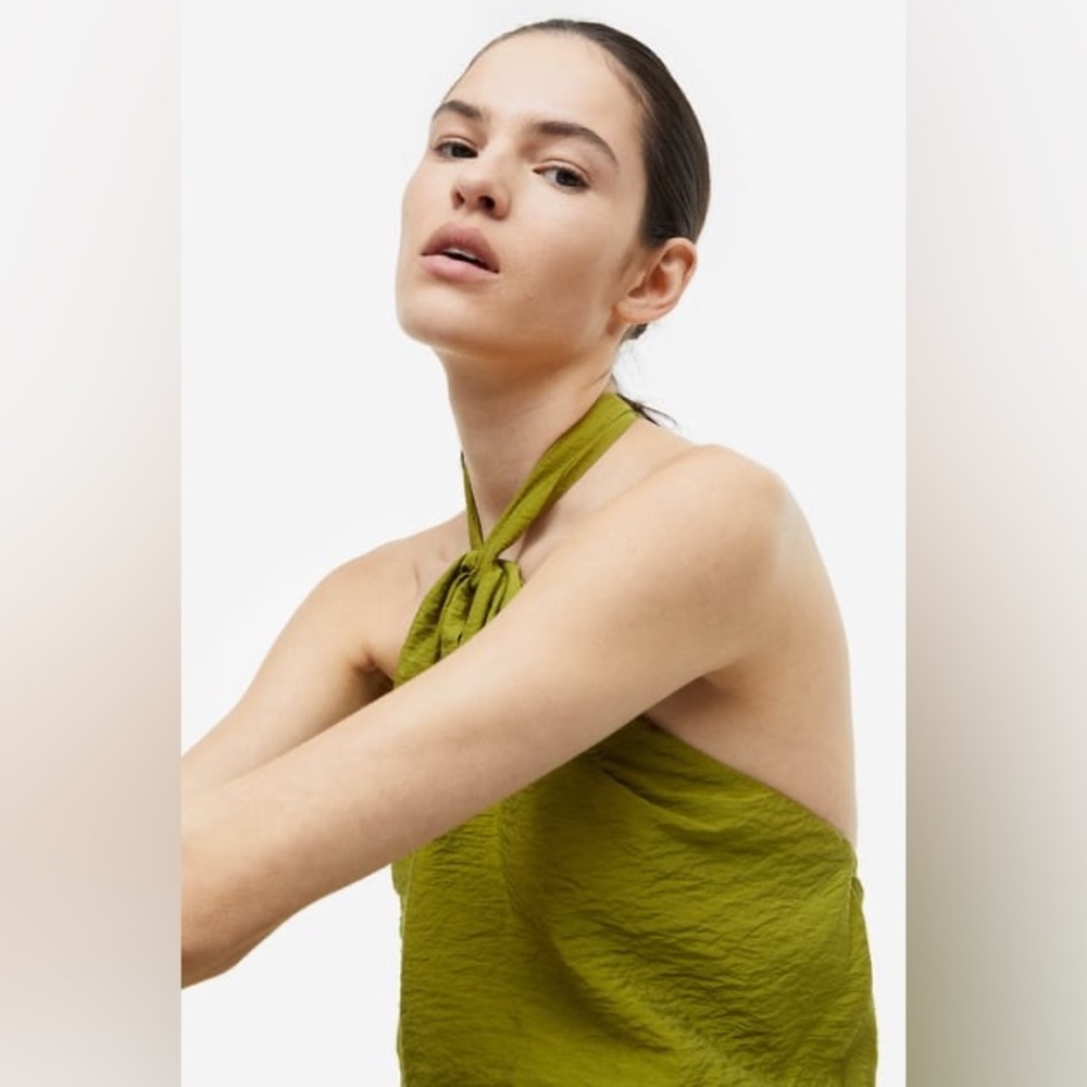 Jacob | Olive Green Silk Blouse